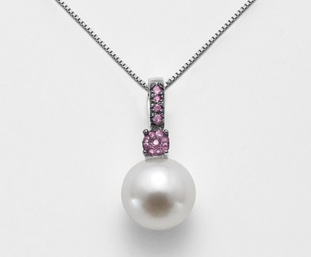 Nihama cl 18k fw 10/10.5 pink sapphires 0.13 ct ND0998O7ZAFFROSA