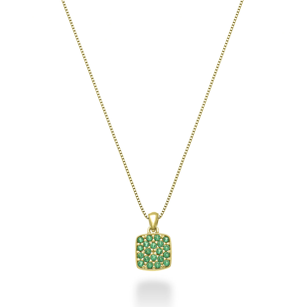 Nihama cl 18k emerald square 0.09 ct yellow gold ND5164O1SMR