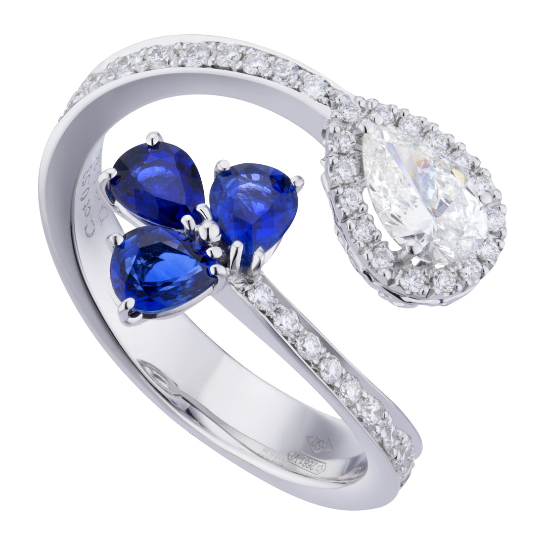 Golay diamond and sapphire ring APU349DIZB-19249110033