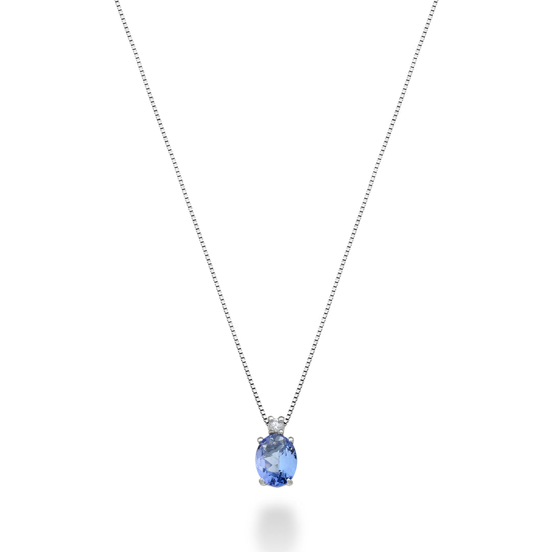 Nihama cl 9k tanzanite n. oval 4x3 ct.0.14 diam. 0.01 ct ND5180R4TZN