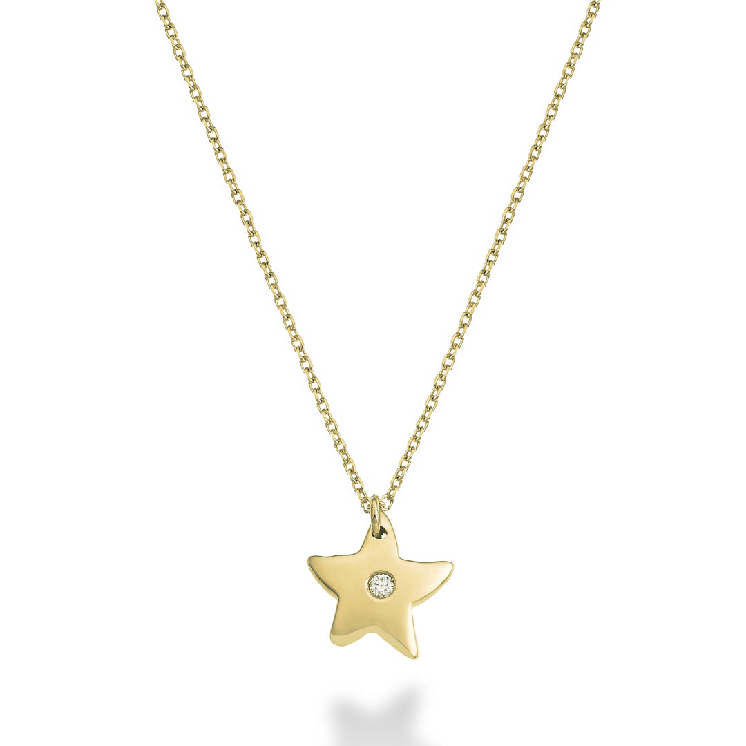 Nihama cl 18k starfish 0.01 ct yellow gold ND5138O1BR001