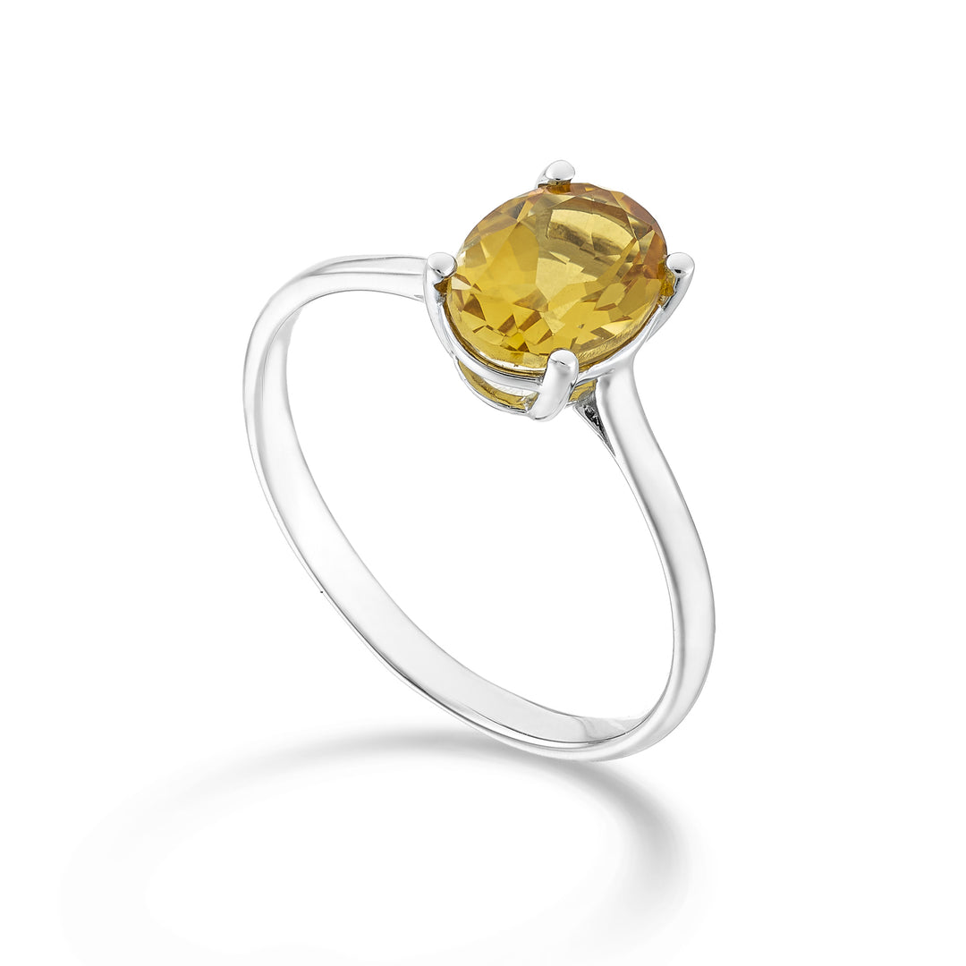 Nihama an 18k oval citrine 8x6 ct.1,10 NA5172O4CITR