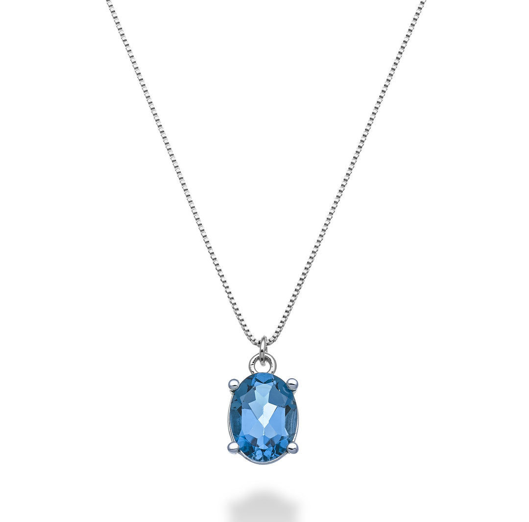 Nihama cl 18k oval London blue topaz 8x6 ct.1,40 ND5142O4TPBL