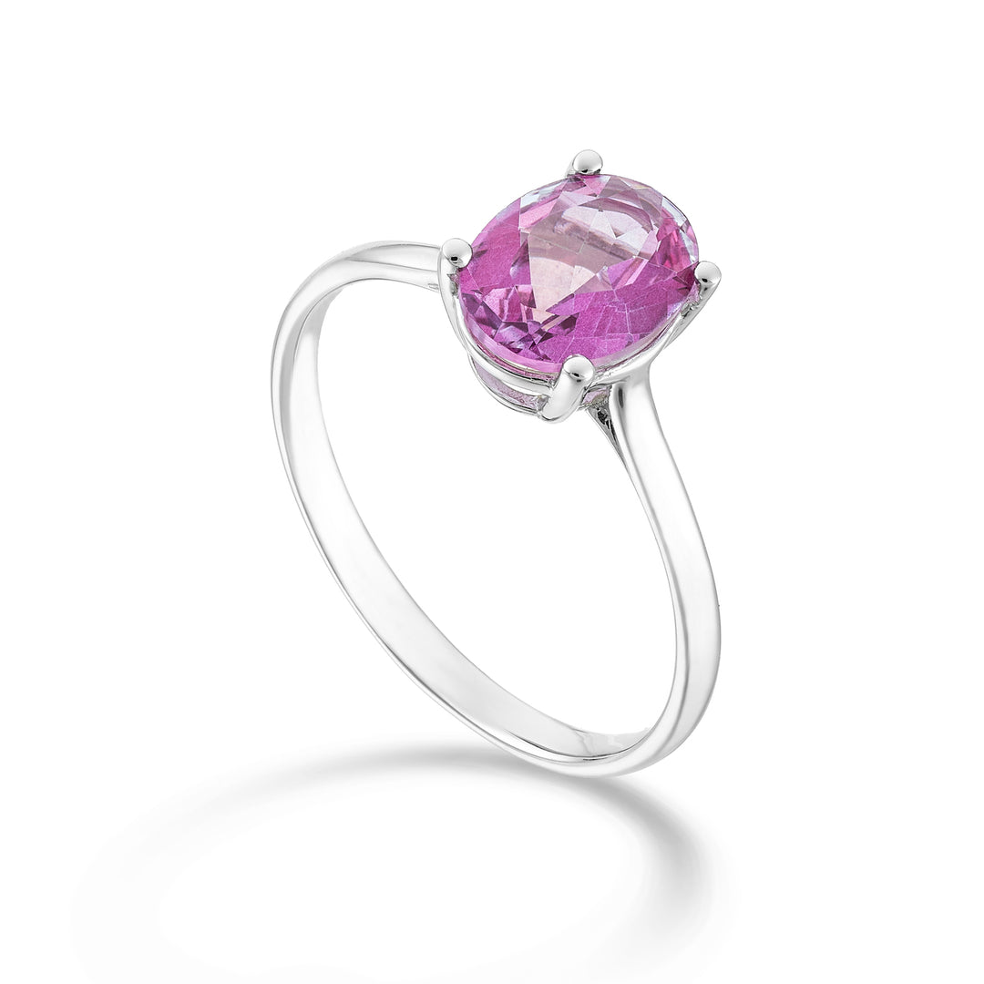 Nihama an 18k oval pink topaz 8x6 ct.1,40 NA5172O4TPPK