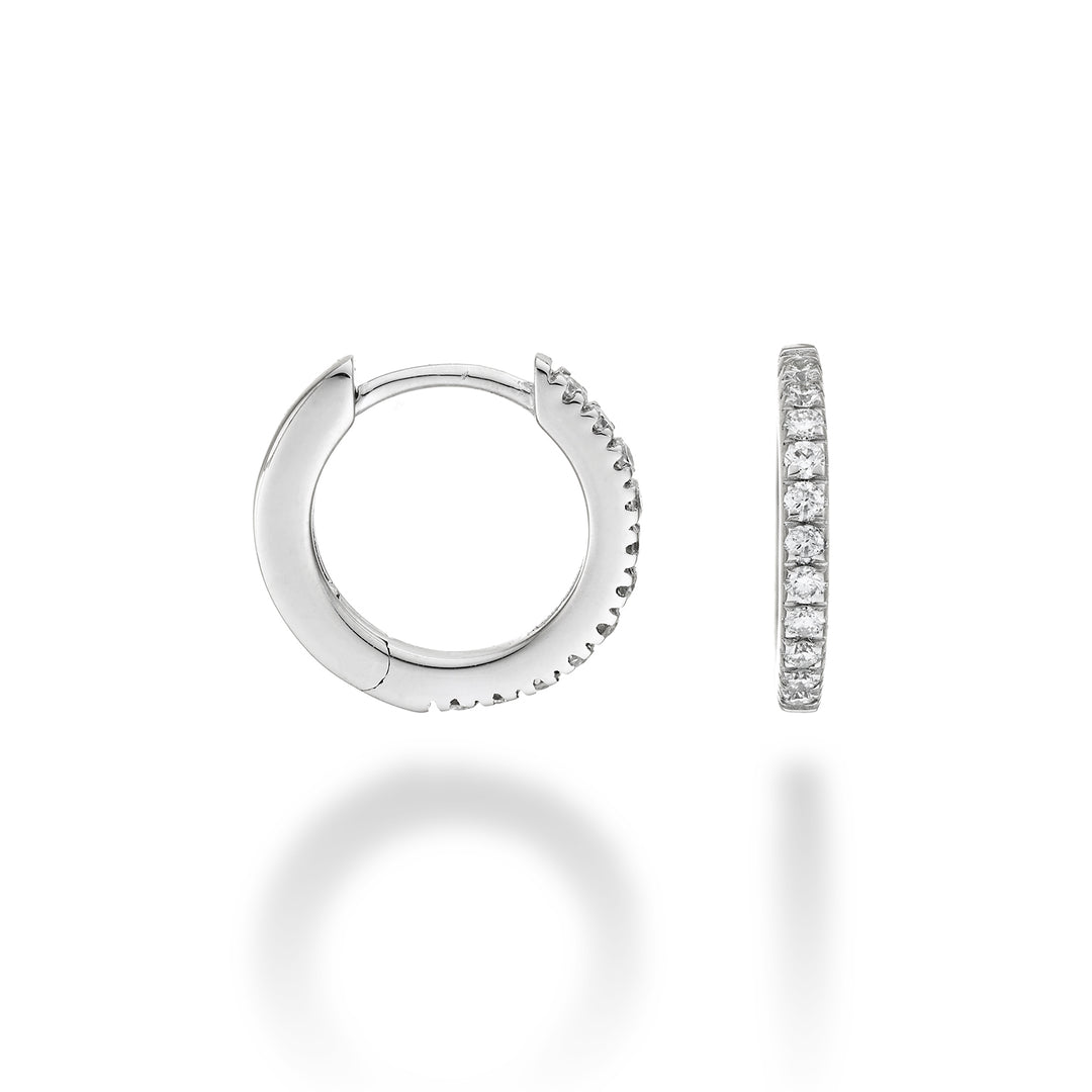Mikiko or 18k ct.0.22 size 3 white gold diam. east. 13.5mm MO5078O4BR022-3