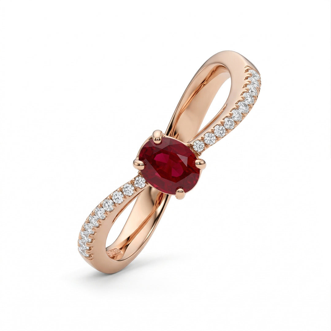 Golay 5x4 oval ruby ring and diamonds ACL012WDIRUR-17318110171