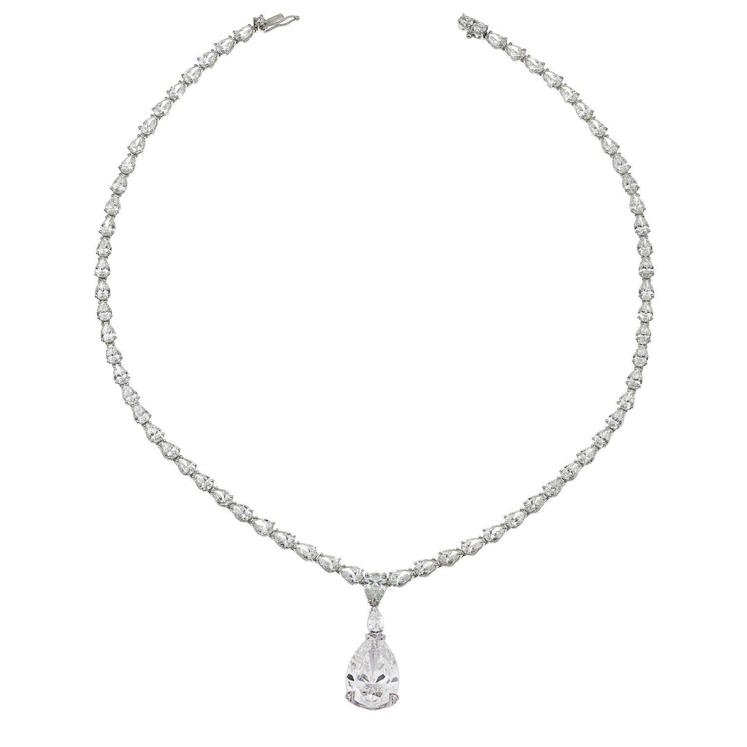 World Diamond Group drop diamond necklace, with central 7.05ct GPU413D-25217110002