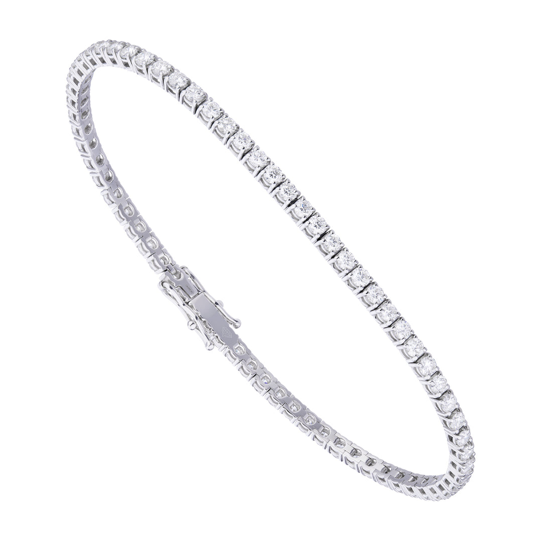 World Diamond Group wire bezel tennis bracelet ct. 2.45 BTF001DI4-21342110025
