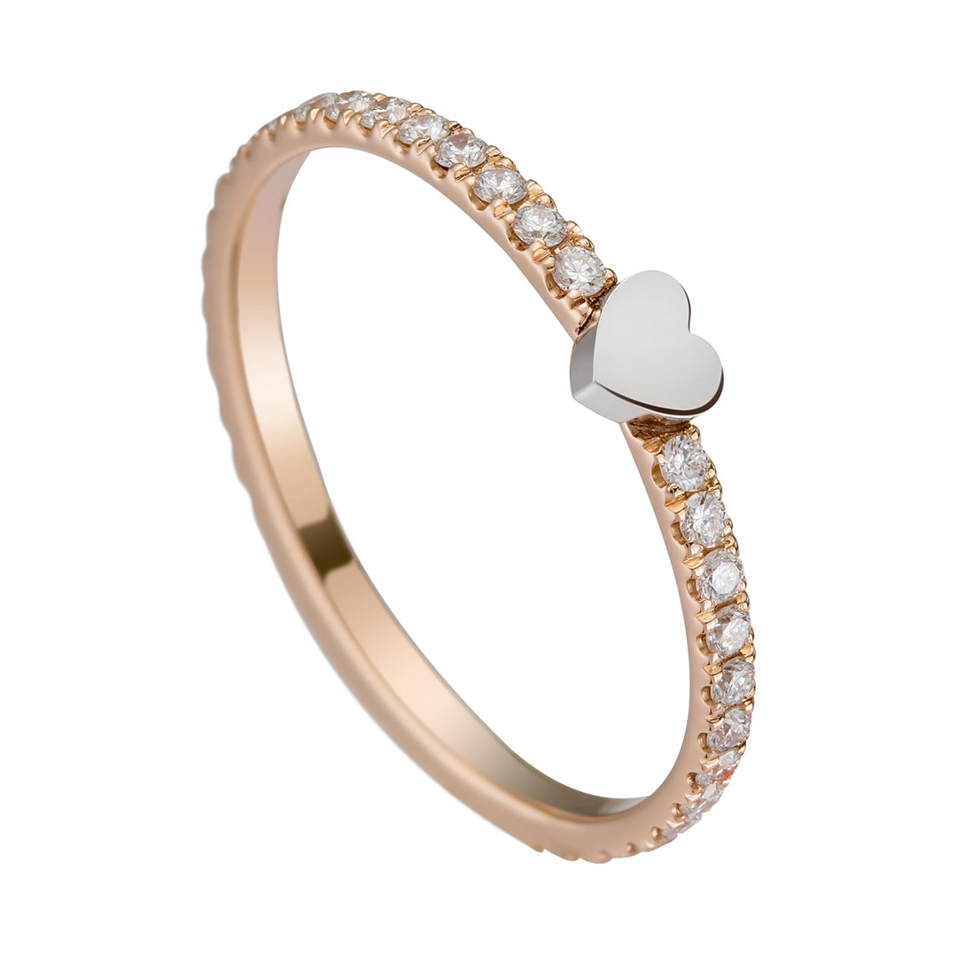 Golay diamond ring with heart ""alta"" AET033DI2-19025110060