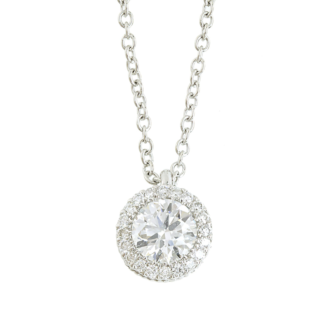 Golay light point necklace with round diamonds totaling ct. 0.36 GNE7892-15294110131