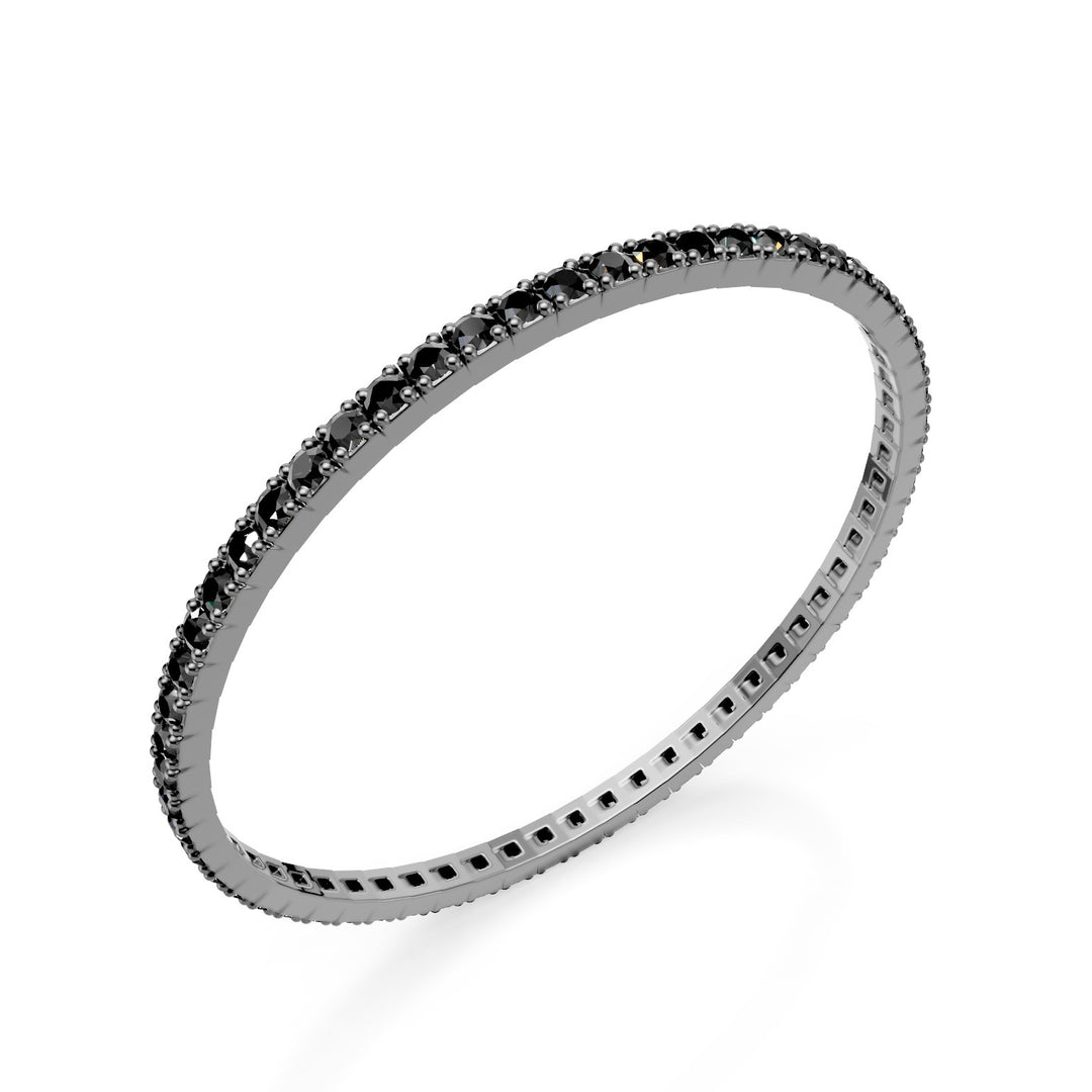 Golay elastic tennis bracelet 18.5 cm black diamonds BTE005SBK25-185