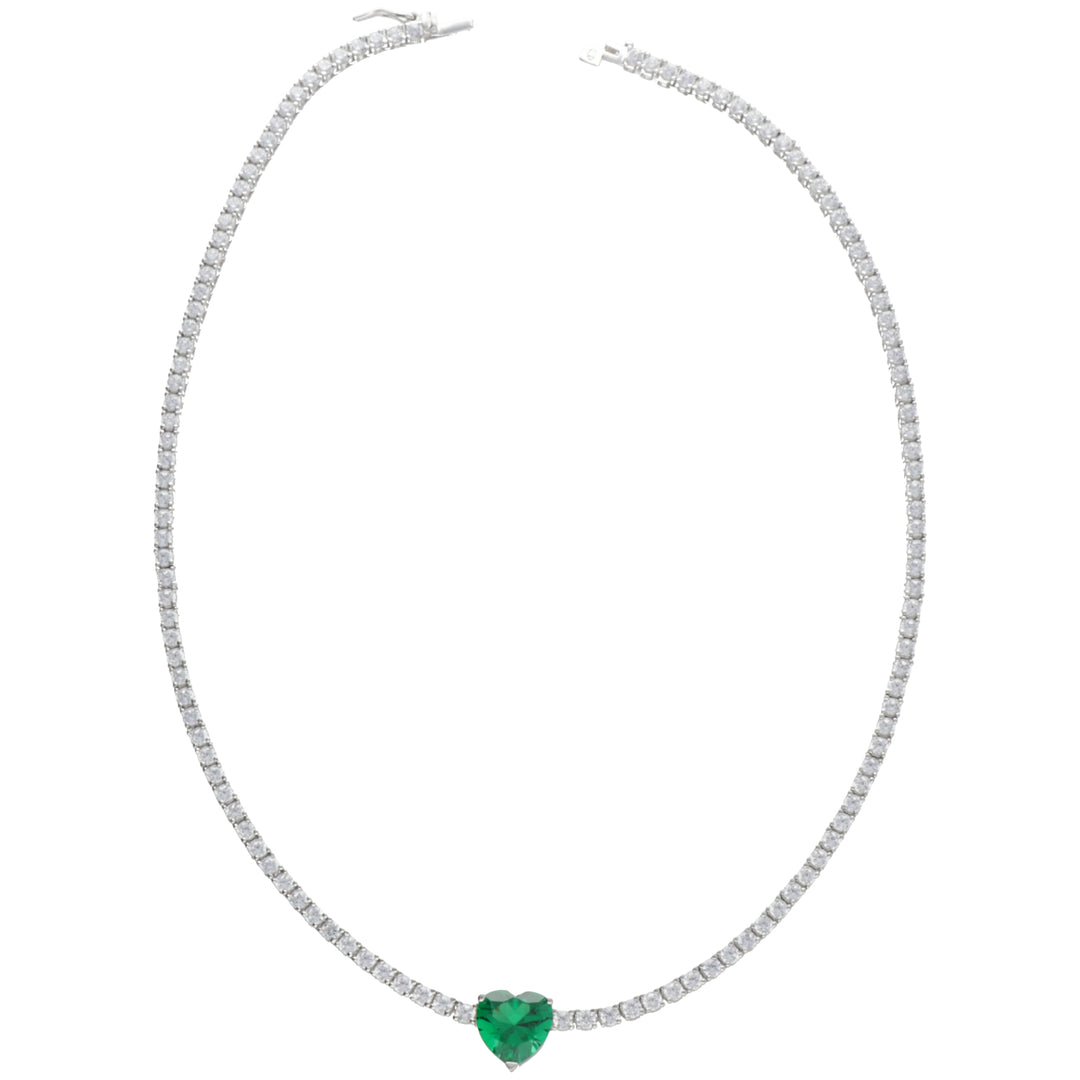Nihama cl ag925 gem swarovski white and green ND7585A4VERDE00