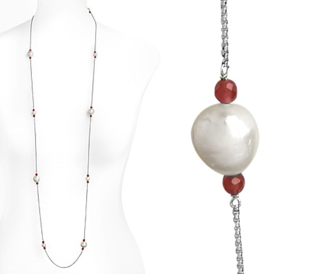 Nihama cl ag925 fw 8/9 nucl.11/12 red agate 120 cm ND7475A4RED00