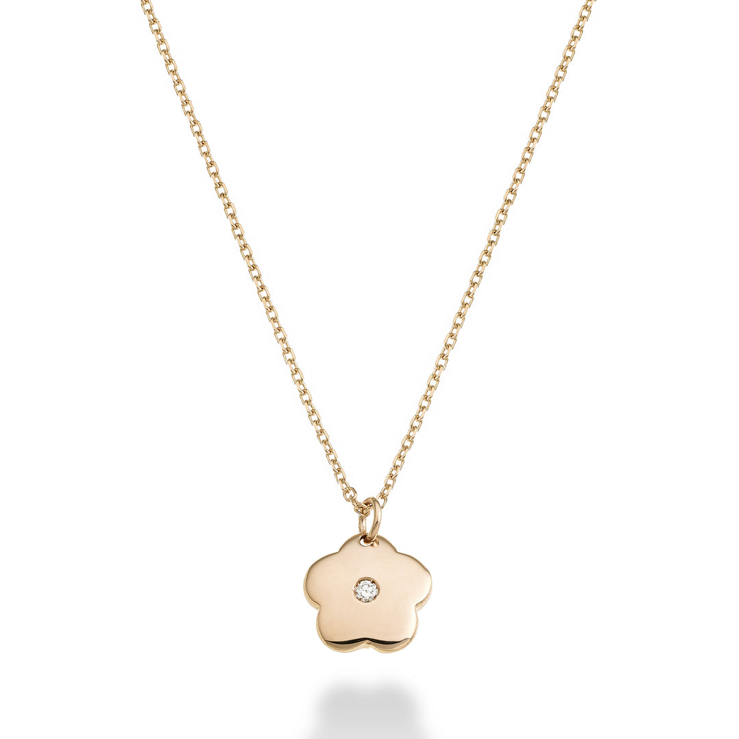 Nihama cl 18k flower 0.01 ct rose gold ND5129O3BR001