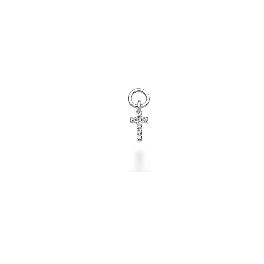 World Diamond Group charm 18k white gold cross diam. ct.0,02 GCROCE01CHO4