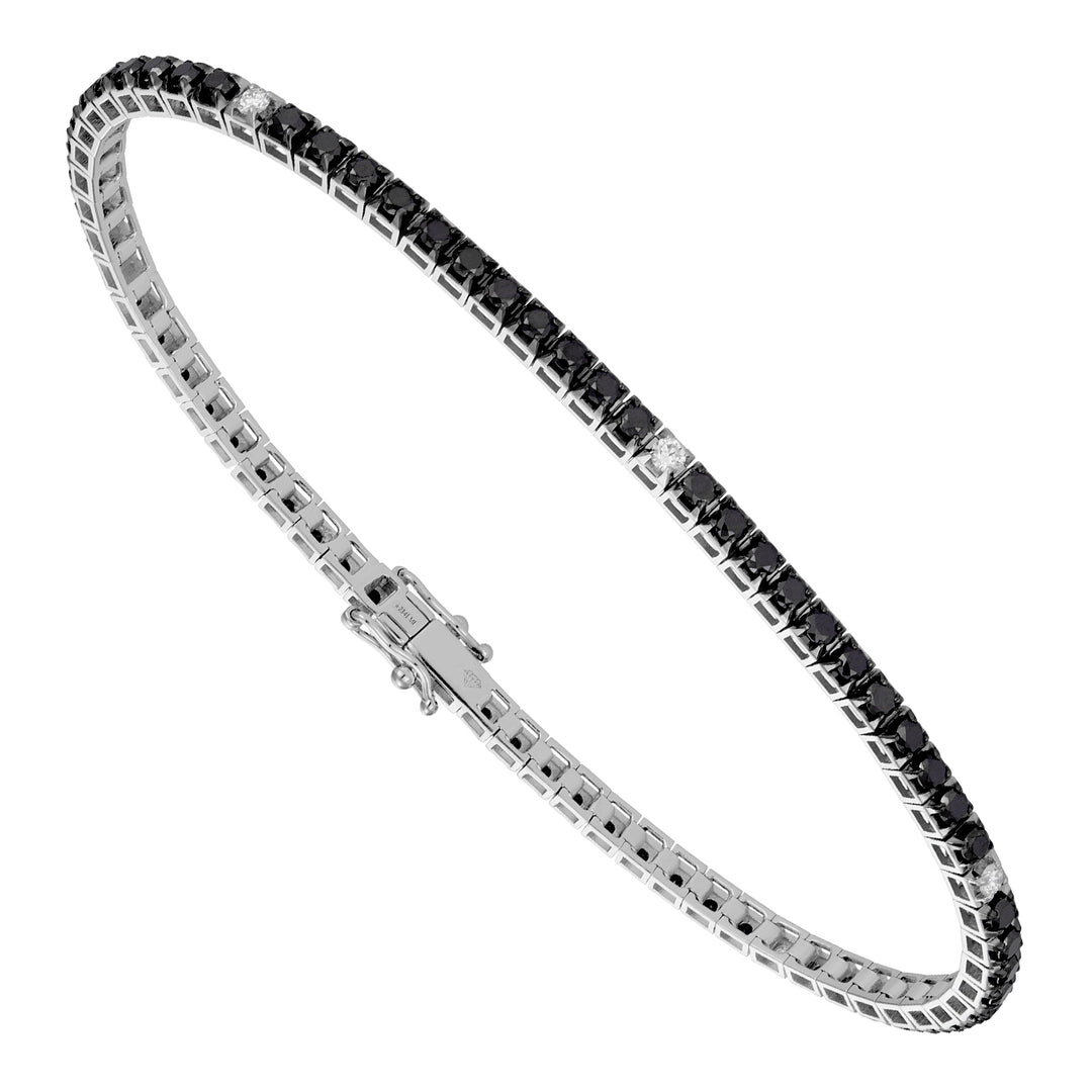 X-Diamond br tennis 18k black spinel ct.2,70 lab. grown ct.0.22 cm.17.5 - 69 settings LXDBTQ250SBKDIO4