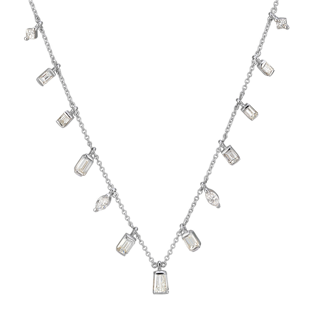 Golay necklace with mixed shapes pendants 2.33ct GPU410D-25185110093