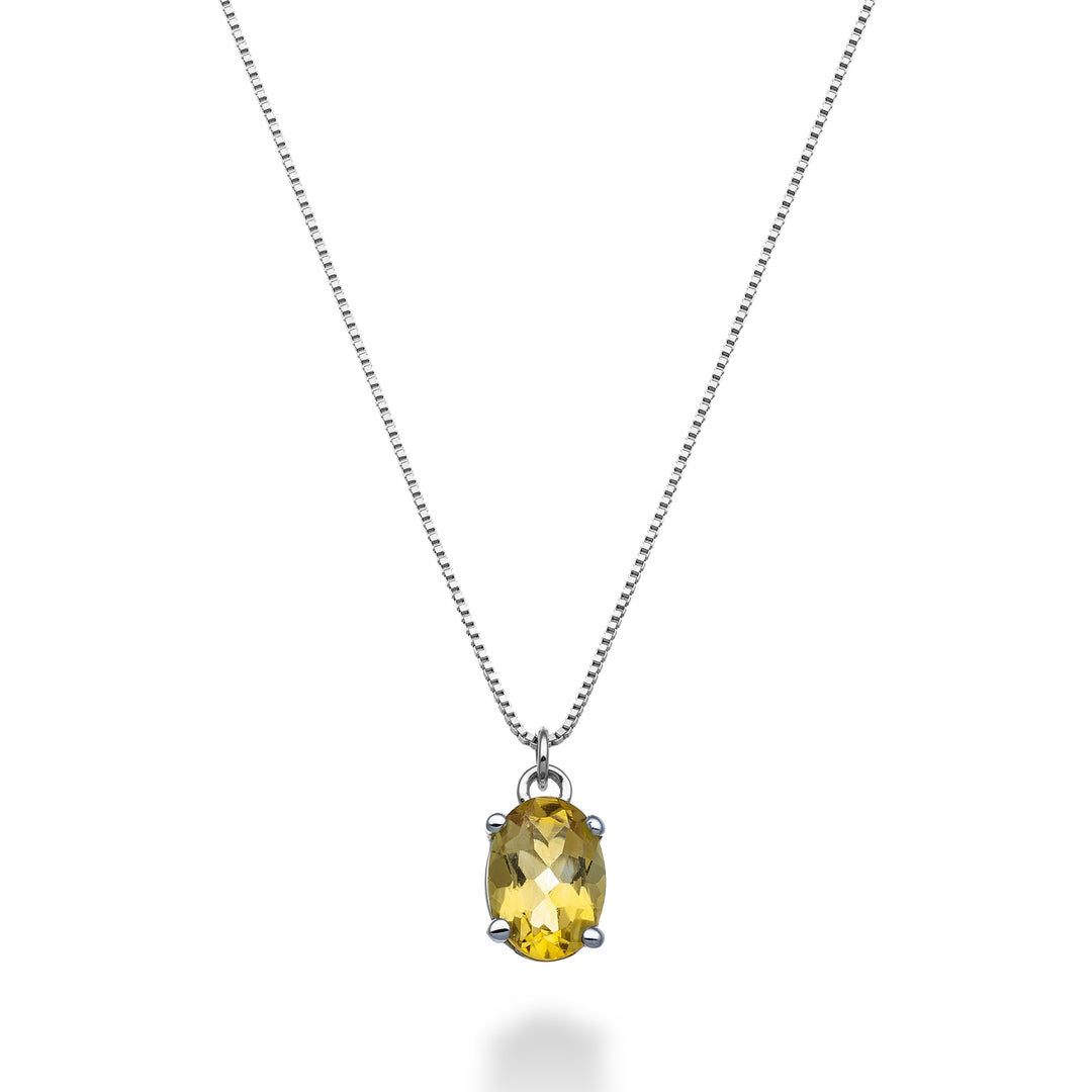 Nihama cl 18k oval citrine 7x5 ct.0,60 ND5141O4CITR