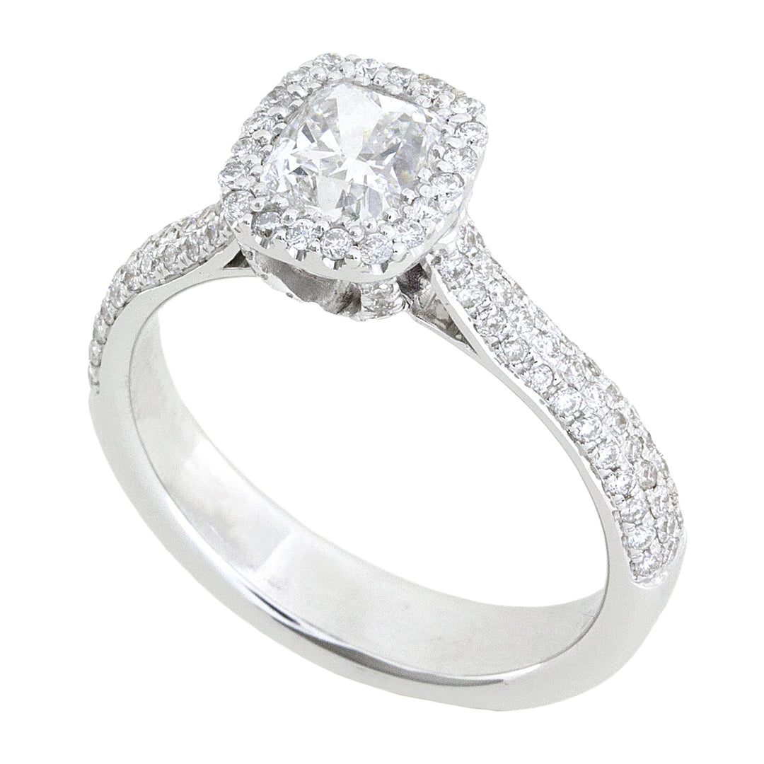 Golay solitaire 0.90 ct cushion APU006090WDI-15215110003