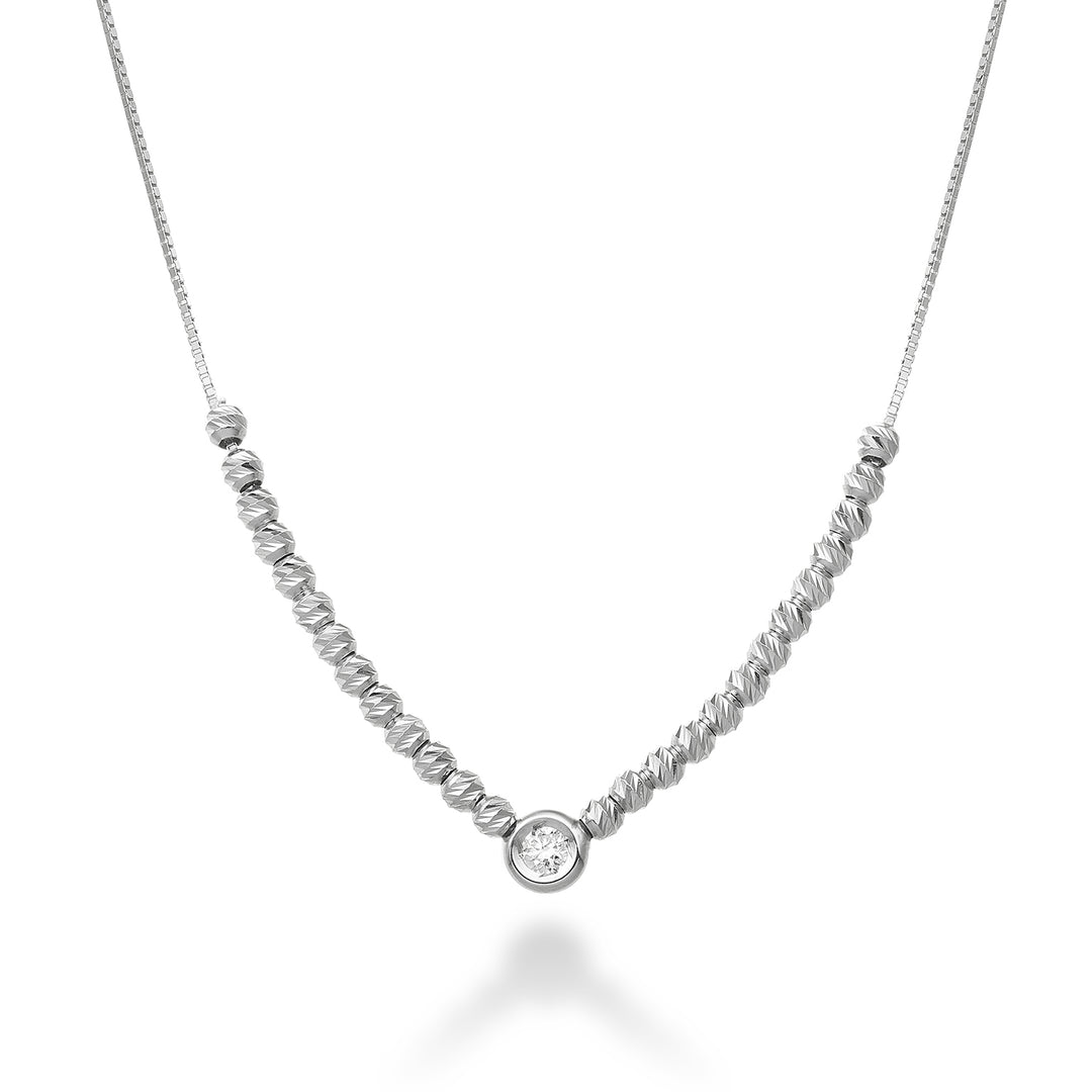 Nihama cl 18k ct.0.03 - mirrored - white gold ND5038O4BR003
