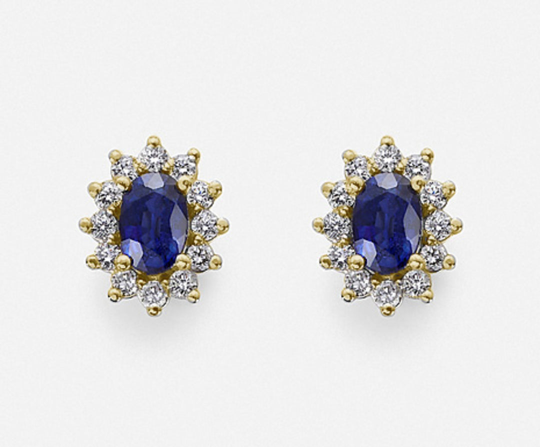 Mikiko or 18k sapphire n. oval 6x4 ct.1,20 diam. 0.46 ct yellow gold MO5030O1ZFN120