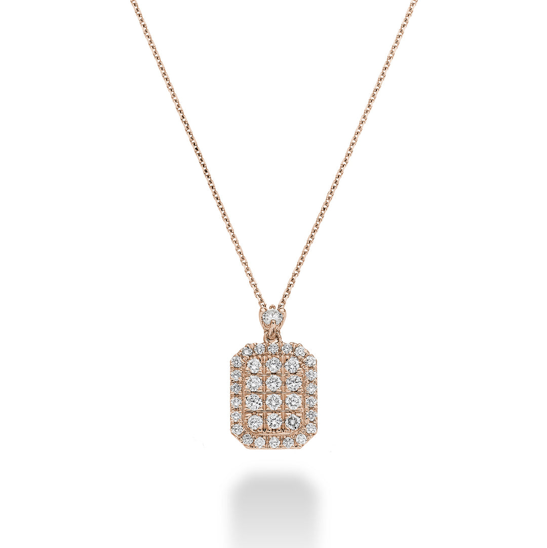 Golay multistone choker octagonal shape rose gold GMPC001DIR-23080110018