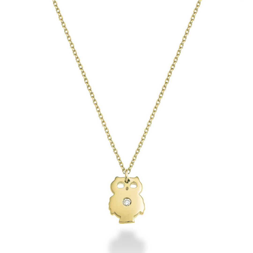 Nihama cl 18k owl 0.01 ct yellow gold ND5132O1BR001