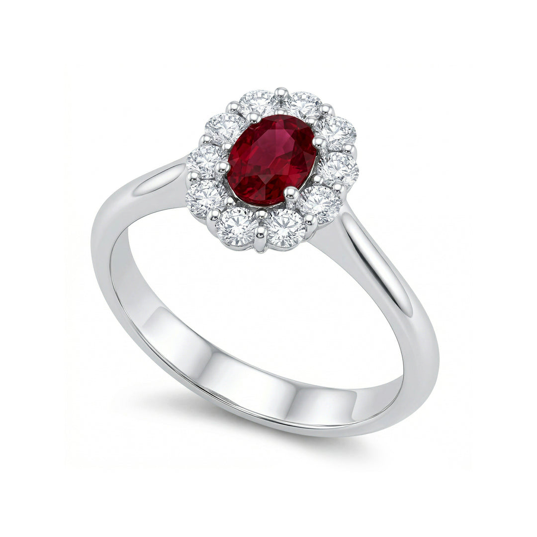 Golay 6x4 oval ruby ring and diamonds ACL042DIRU-21271110050