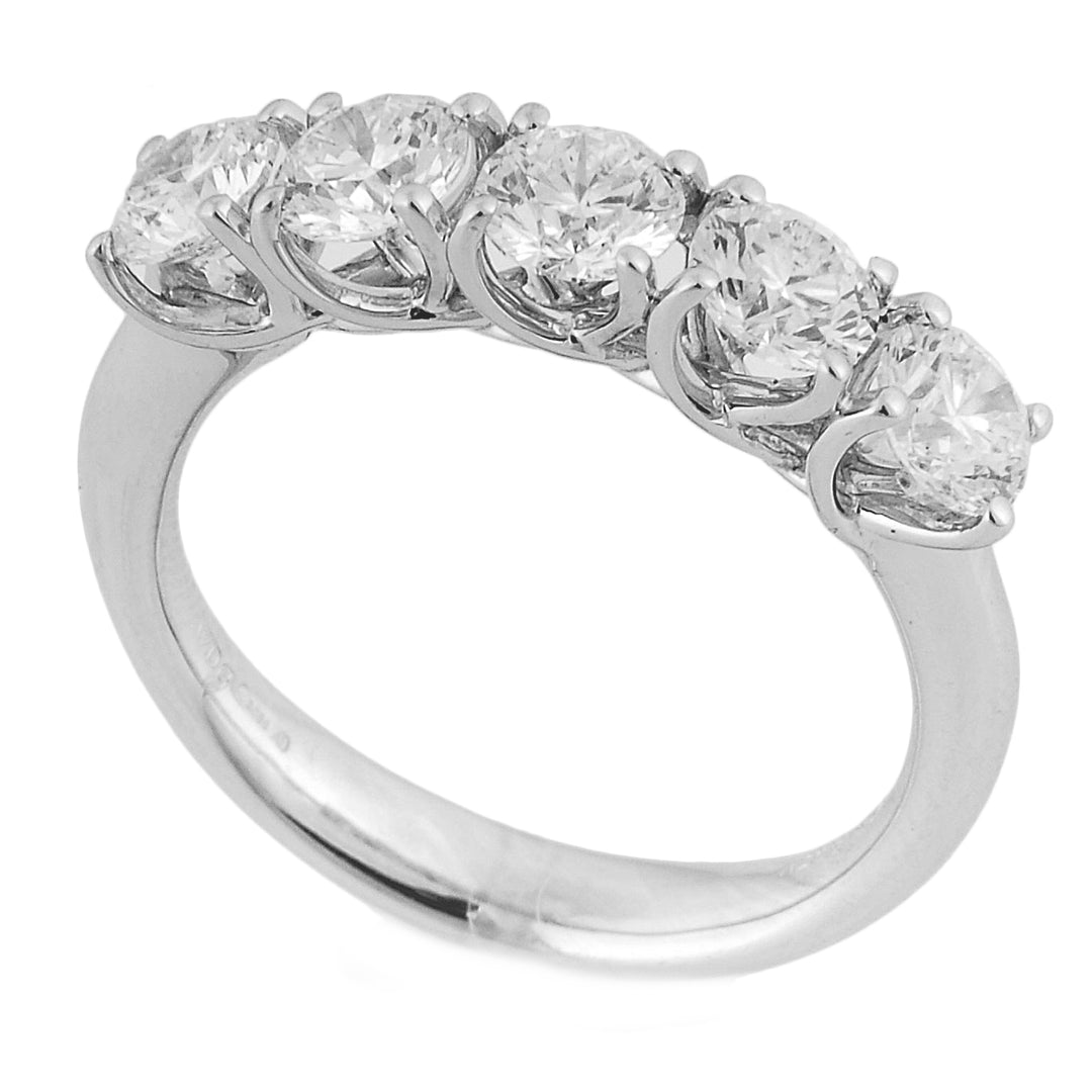 Golay linear grace ring riviera 5 stones total ct. 1.50 ABTRE1546-23137110004