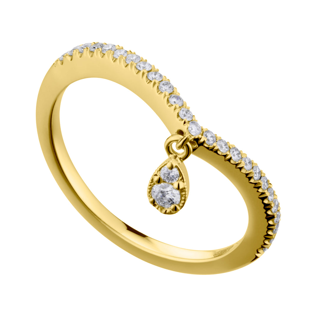 Mikiko an 18k girodito diam ct. 0.21 yellow gold MAMGCU002DI1O1
