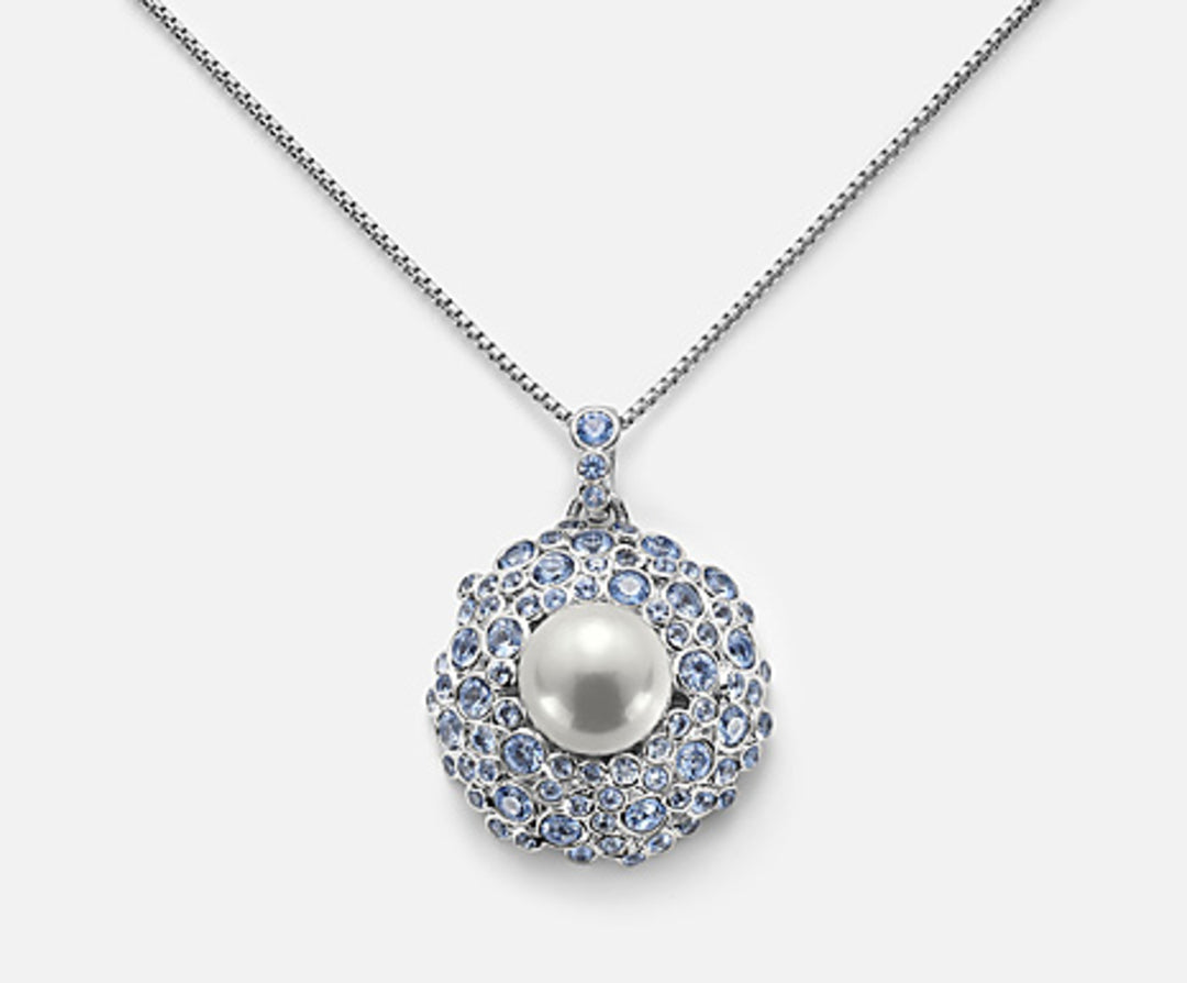 Nihama cl ag925 fw bot 11,5/12 gem swarovski blue 70 cm ND7552A4LIGHT BLUE