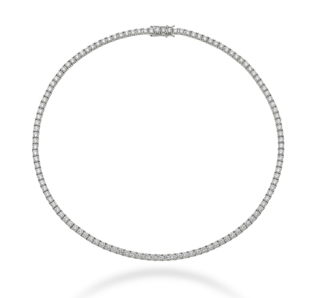 Golay tennis necklace linear thread 12 pt stone 42 cm GTF001DI12-21246110029