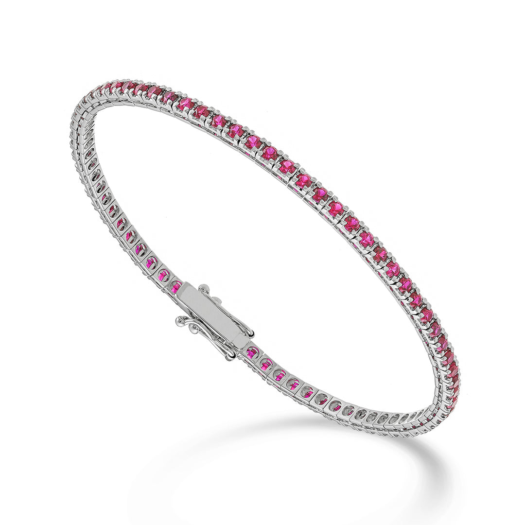 Nihama br tennis 18k rubies ct. 3.20 cm.17.5 - 71 settings NBTQ250RBRO4