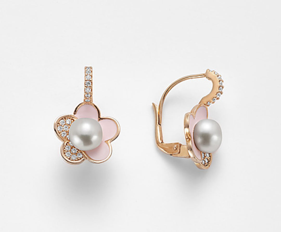 Nihama or ag925 fw bot 7,5/8 gem swarovsky pink enamel NO7495A3ROSA000