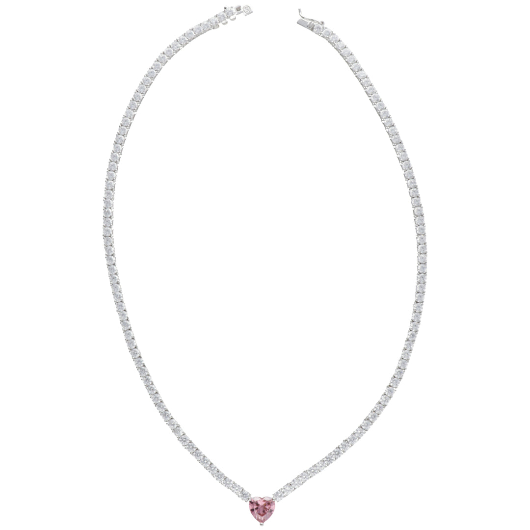 Nihama cl ag925 gem swarovski white and pink ND7585A4ROSA000
