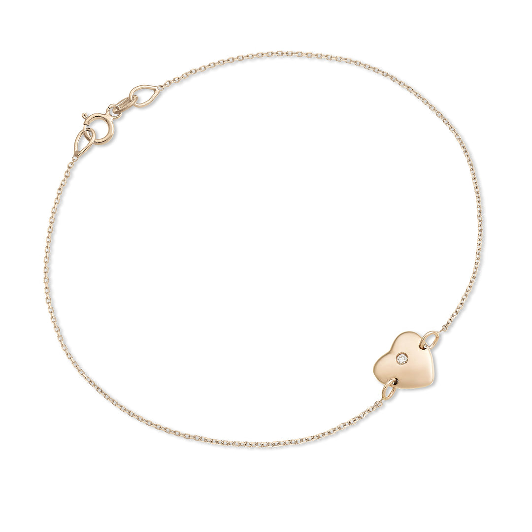 Nihama br 18k heart 0.01 ct rose gold NB5039O3BR001