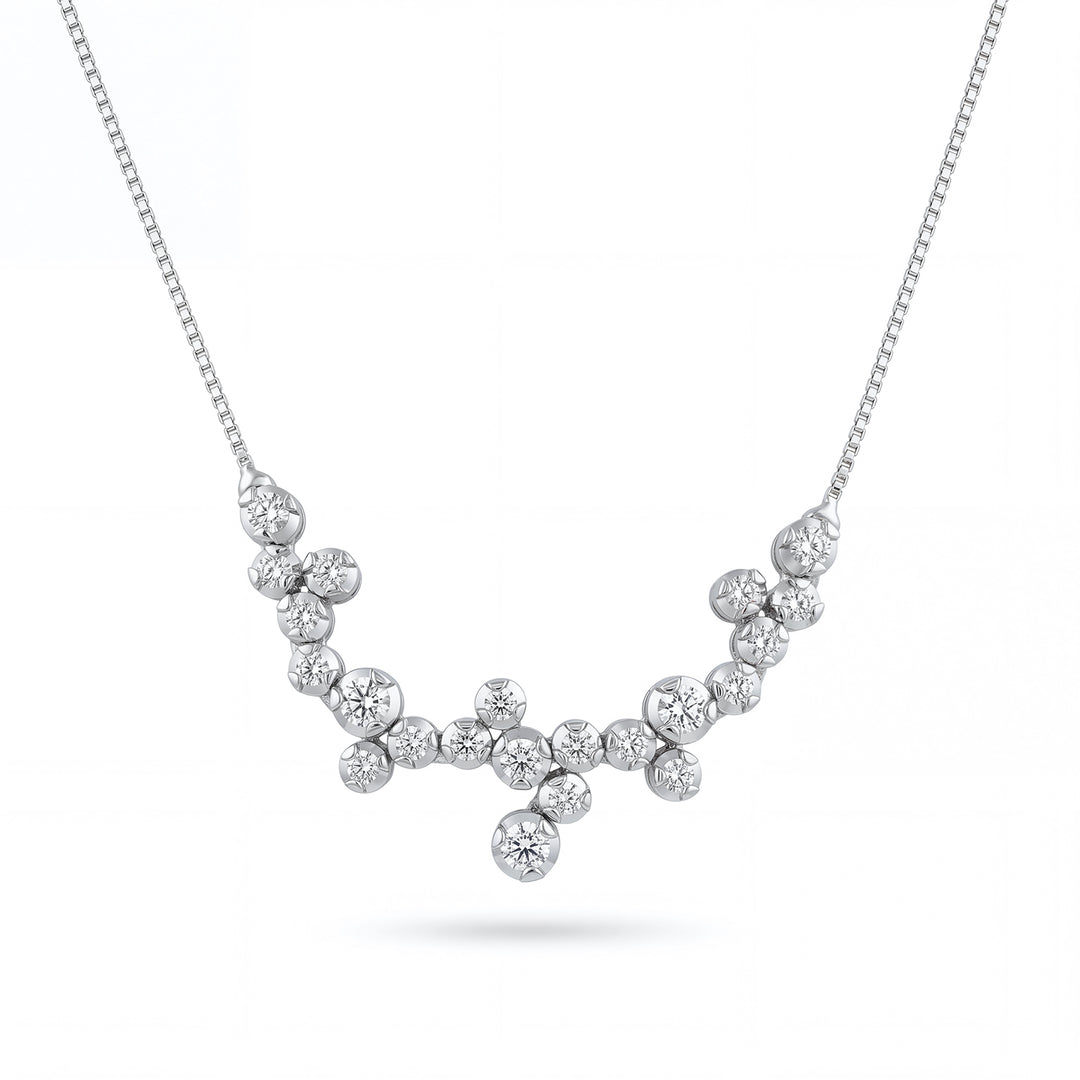 Golay chaos multistone pendant necklace with diamonds GMP878D-26134110154