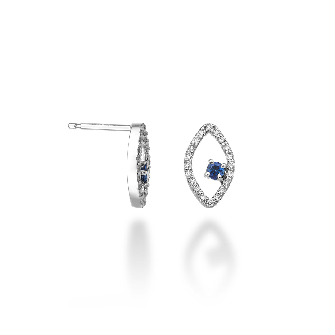 World Diamond Group or 18k "eye" sapphire n. ct. 0.22 dia ct. 0.30 GO5140O4ZFN052