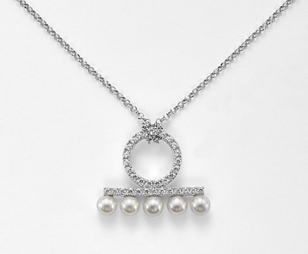 Nihama cl ag925 fw 4,5/5 white zircons 50 cm ND7454A4FABI045