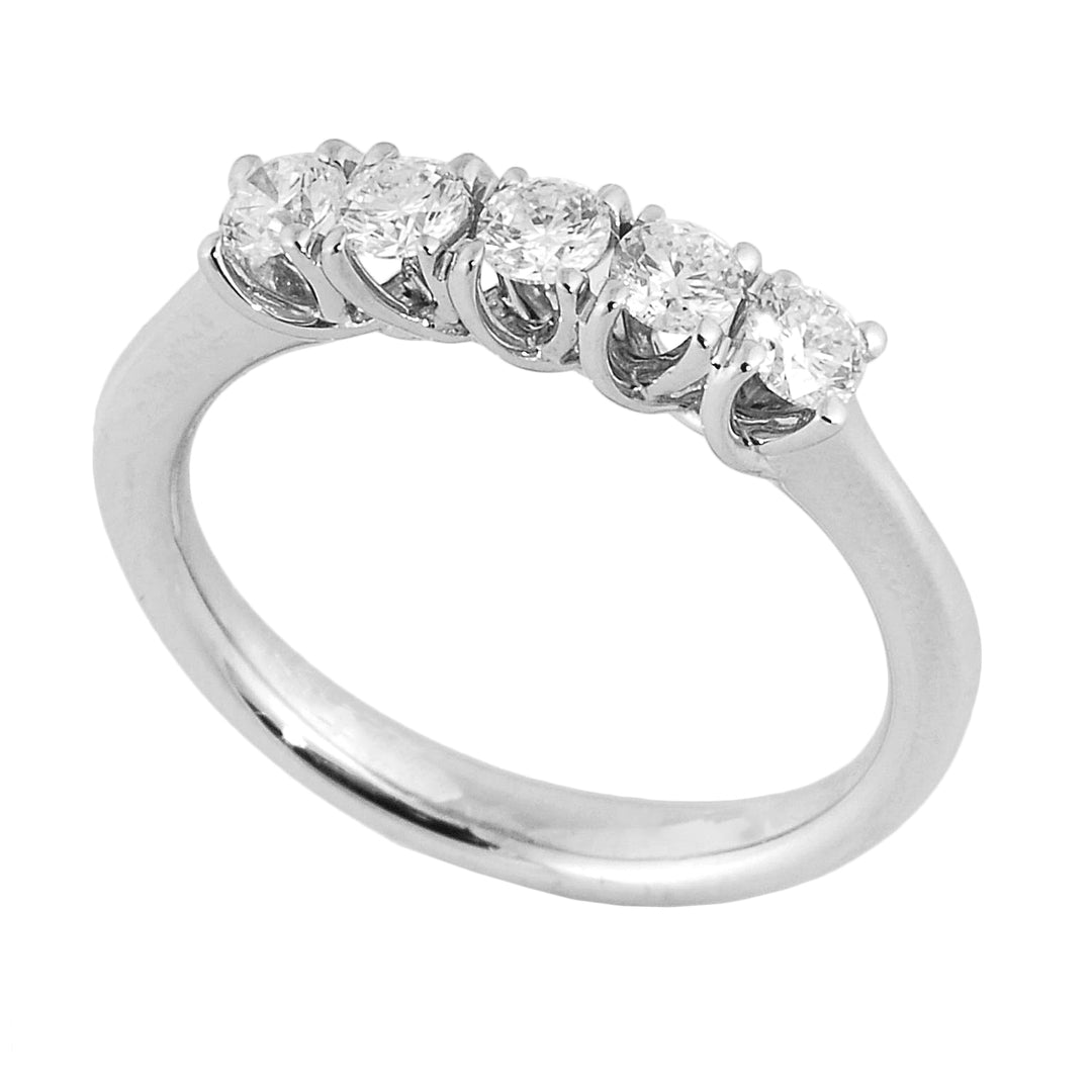 Golay linear grace ring riviera 5 stones total ct. 0.40 ABTRE1645-22041110028