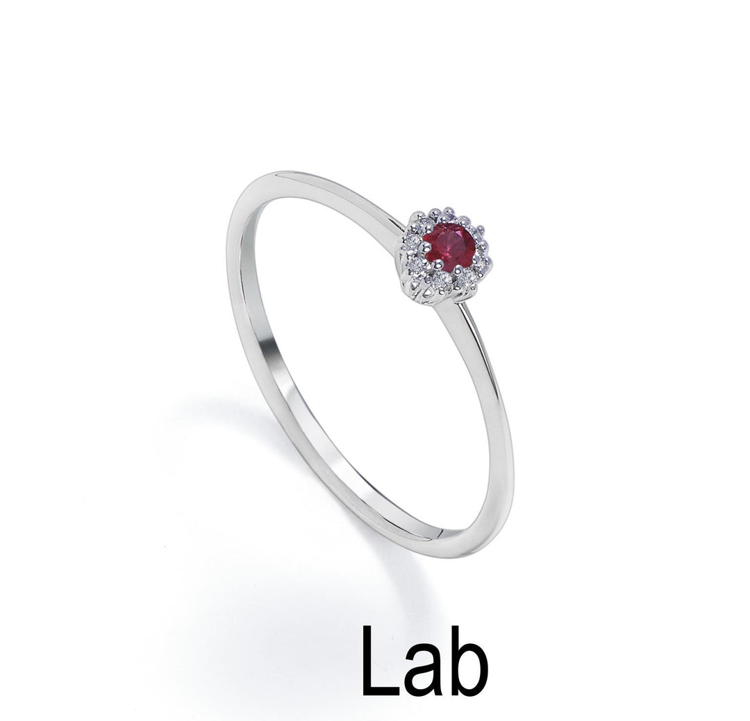 Nihama an 18k ruby ​​lab ct.0,08 diam. 0.04 ct size 1 NA5139O4RBL008