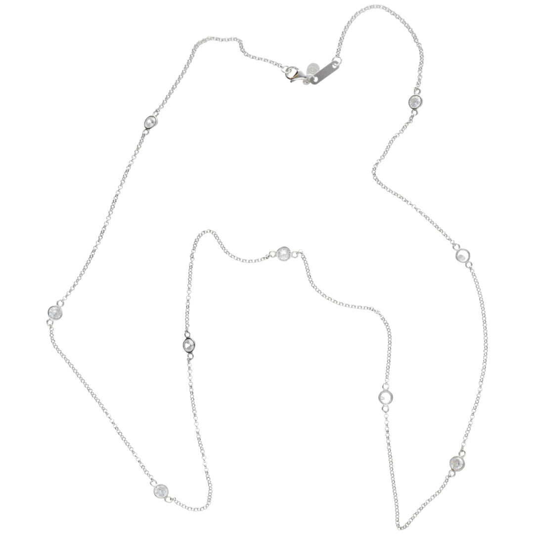 Nihama cl ag925 gem swarovski white cm.60 ND7583A4BIANCO0