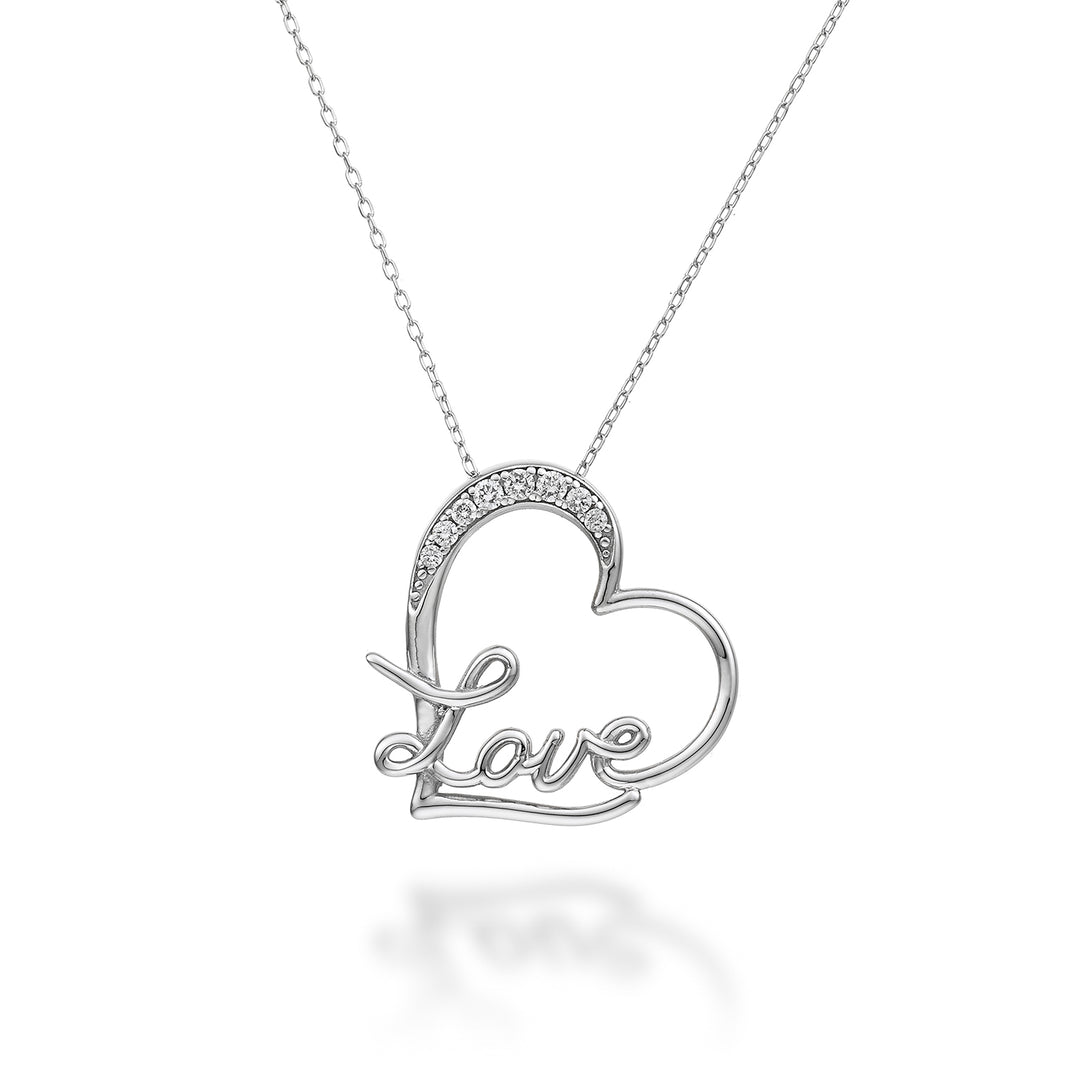 Nihama cl 18k heart love white gold diam. ct.0.07 ND5082O4BR007