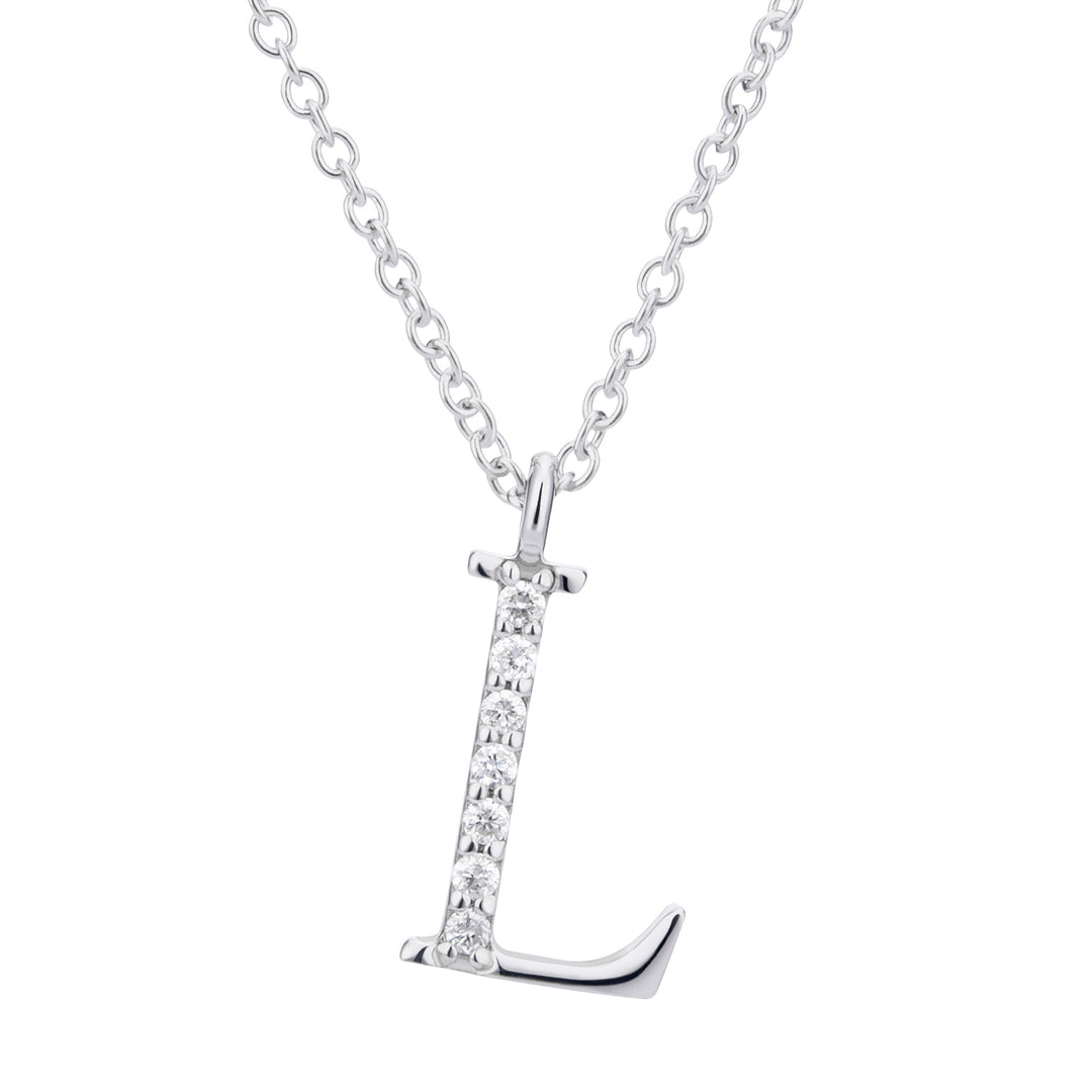 Golay cl 18k letter l big diam. 0.03 ct GDGFLO4 white gold