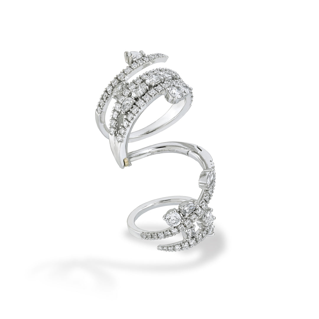 Golay fantasy snake ring, with added shape stones ASNAKE03DI-25286110164