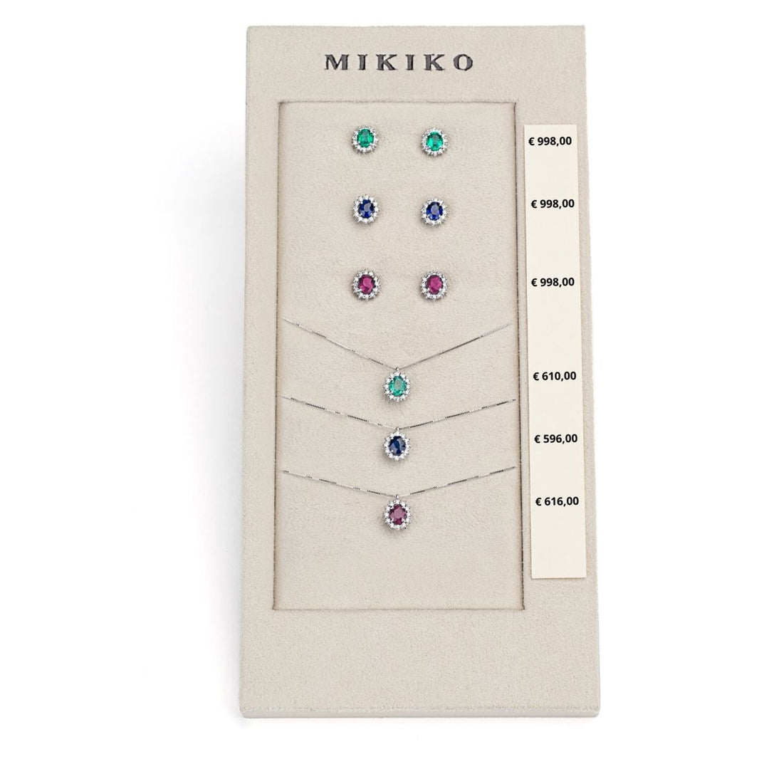 Mikiko package cl 5126 + or 5104 18kt oval 5x4 sapphire, ruby ​​and emerald tr. M.LIGHTBOX.15-T