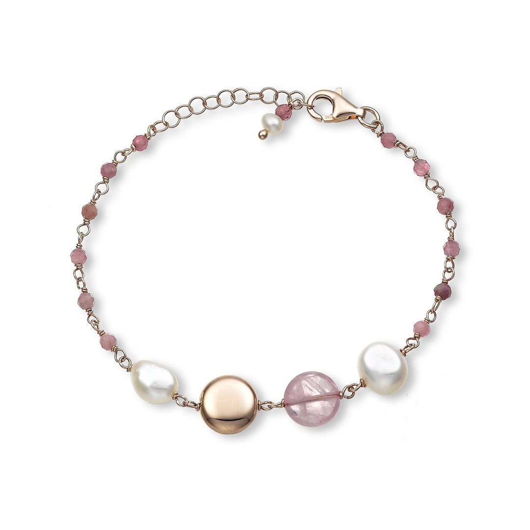 Nihama br ag925 fw bar 6/7 9/10 rose quartz NB7442A3QUARZOROSA