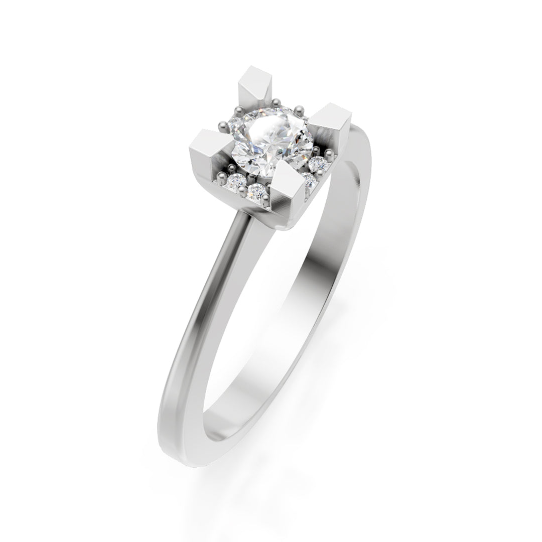 World Diamond Group ring diamonds between the prongs shank lis cen.0.24ct ASL00XDI025-24025110099