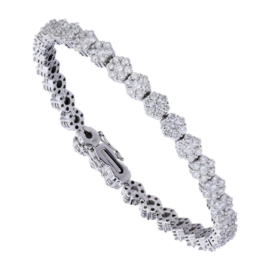 Golay little flower bracelet in white gold and white diamonds BRDMC079-21022110007