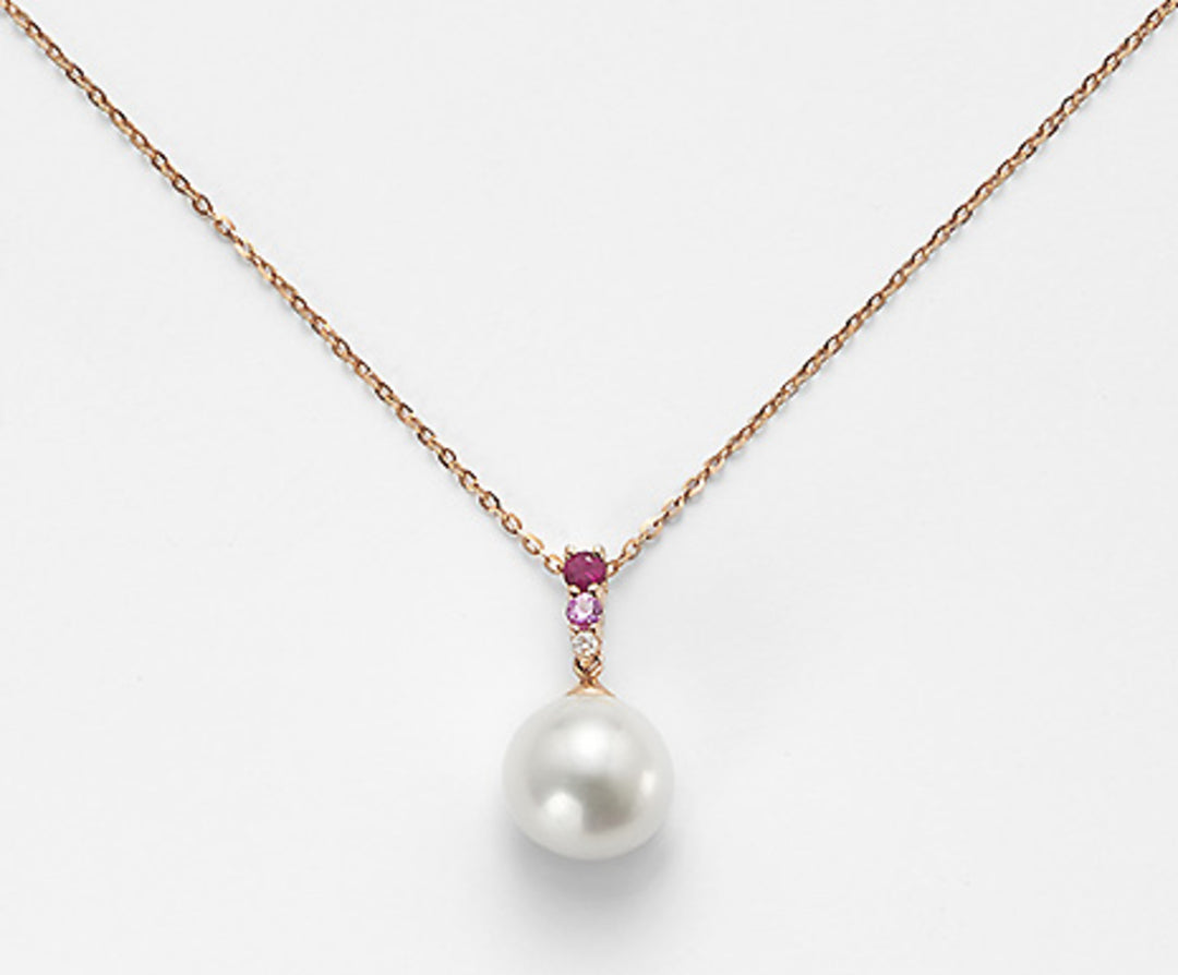 Nihama cl 18k fw 9/9,5 diam. ct.0,015 sapphire. pink 0.05 ct ruby 0.09 ct ND0903O3FABI090